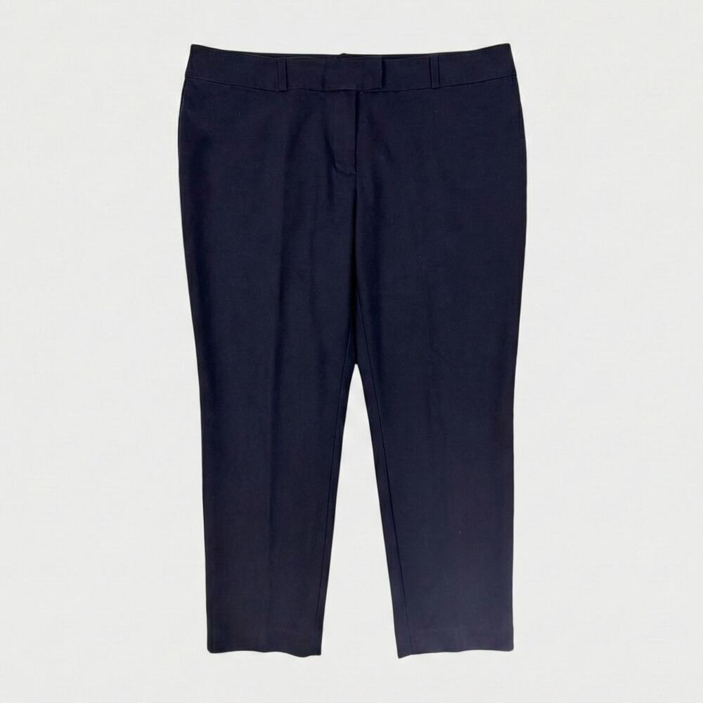 Liz Claiborne Emma Classic Size 16 Navy Blue Cropped Pants